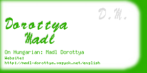 dorottya madl business card